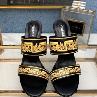 VERSACE New Fashion Printed Sandals High Heels