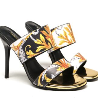 VERSACE New Fashion Printed Sandals High Heels