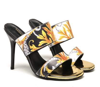 VERSACE New Fashion Printed Sandals High Heels