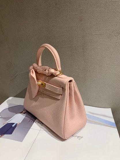 Hermès pink upgraded version cute age-reducing handbag - Image 6
