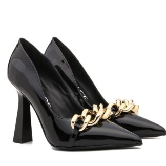 VERSACE Noble and Elegant Temperament Chain High Heels