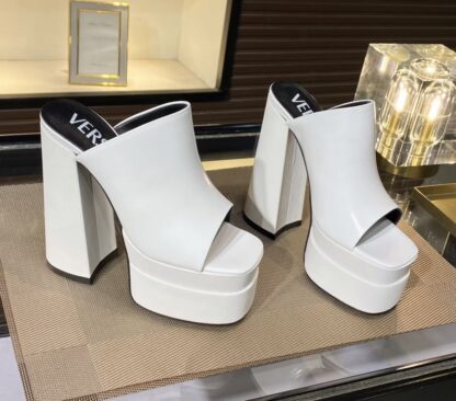 VERSACE stylish super high heel sandals high heels