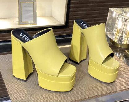 VERSACE stylish super high heel sandals high heels