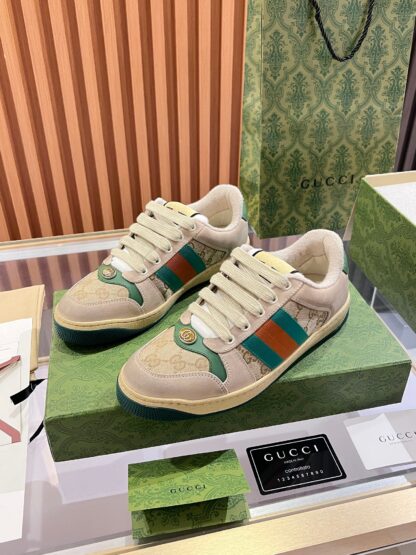 Gucci retro distressed elements, washed retro logo casual shoes on the tongue - Image 3