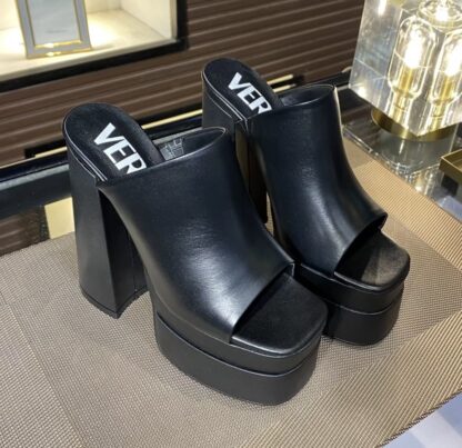 VERSACE stylish super high heel sandals high heels