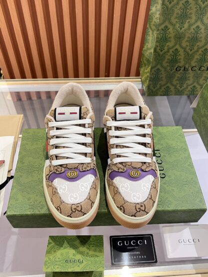 Gucci retro distressed elements, washed retro logo casual shoes on the tongue - Image 2