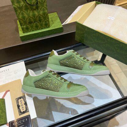 Gucci retro distressed elements, washed retro logo casual shoes on the tongue - Image 3
