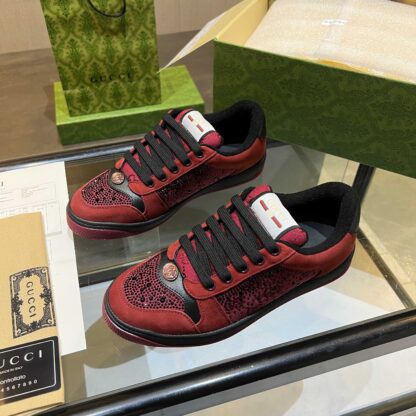 Gucci retro distressed elements, washed retro logo casual shoes on the tongue - Image 3