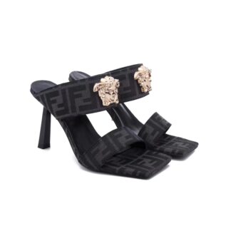VERSACE fashionable versatile one-strap sandals high heels