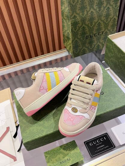 Gucci retro distressed elements, washed retro logo casual shoes on the tongue - Image 3
