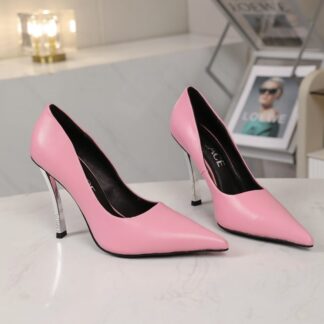 VERSACE new pointed leather high heels