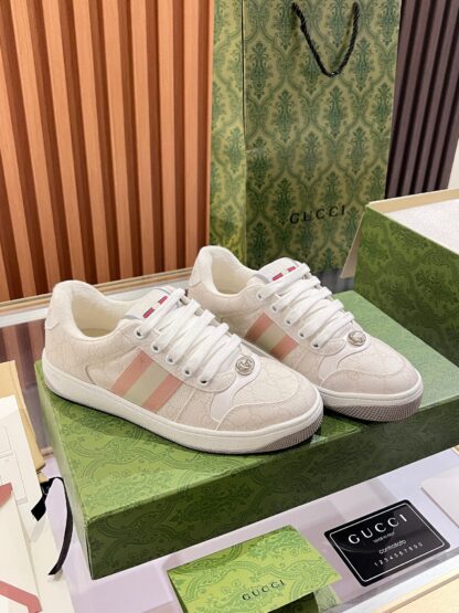 Gucci retro distressed elements, washed retro logo casual shoes on the tongue - Image 3