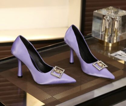 VERSACE silk elegant high heels