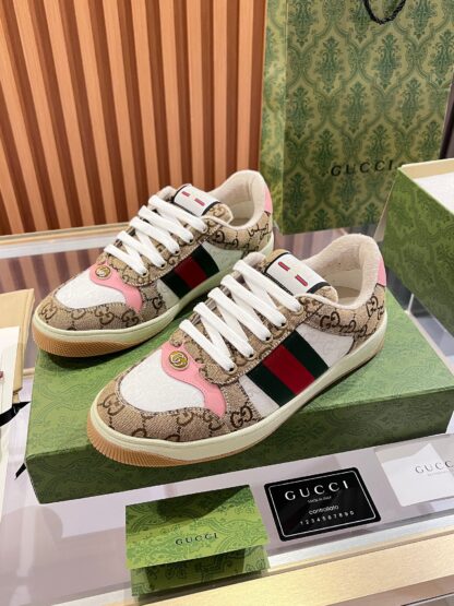 Gucci retro distressed elements, washed retro logo casual shoes on the tongue - Image 3
