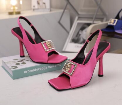 VERSACE silk elegant high heels - Image 2