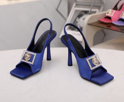 VERSACE silk elegant high heels - Image 2