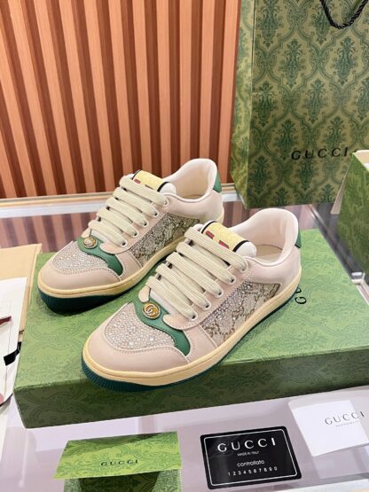 Gucci retro distressed elements, washed retro logo casual shoes on the tongue - Image 3