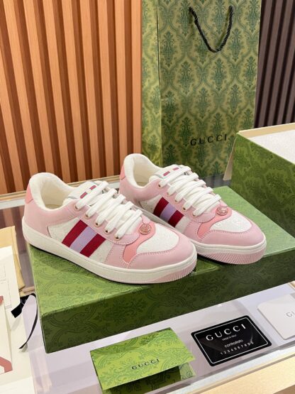 Gucci retro distressed elements, washed retro logo casual shoes on the tongue - Image 3