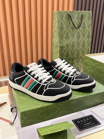 Gucci retro distressed elements, washed retro logo casual shoes on the tongue - Image 3