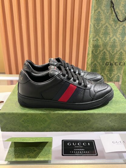Gucci retro distressed elements, washed retro logo casual shoes on the tongue - Image 3