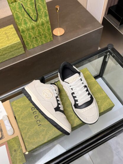 Gucci Early Spring Latest Hot 80 Couples Casual Retro Distressed White Shoes - Image 3