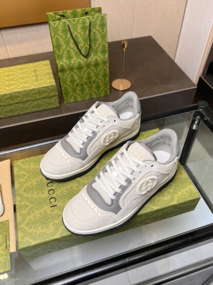 Gucci Early Spring Latest Hot 80 Couples Casual Retro Distressed White Shoes - Image 3