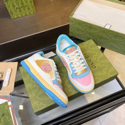 Gucci Early Spring Latest Hot 80 Couples Casual Retro Distressed White Shoes - Image 3