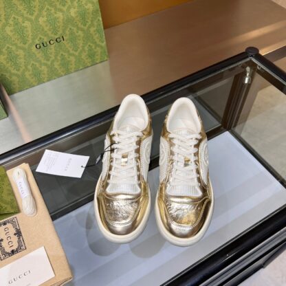 Gucci Early Spring Latest Hot 80 Couples Casual Retro Distressed White Shoes - Image 3
