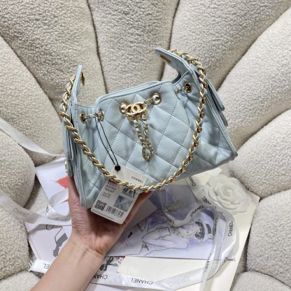 Chanel bag light blue lazy portable handbag - Image 2