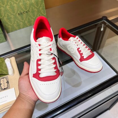Gucci Early Spring Latest Hot 80 Couples Casual Retro Distressed White Shoes - Image 3