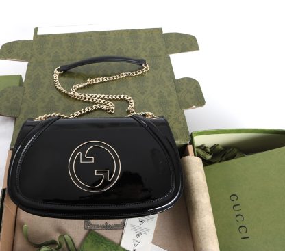 Gucci shiny black patent leather handbag - Image 2