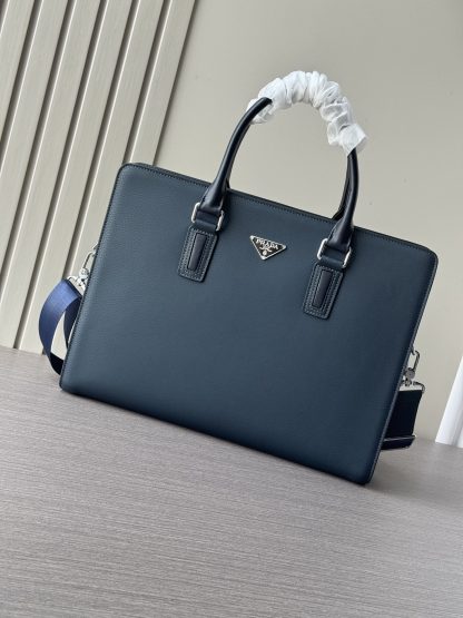 Prada popular double zipper briefcase - Image 2