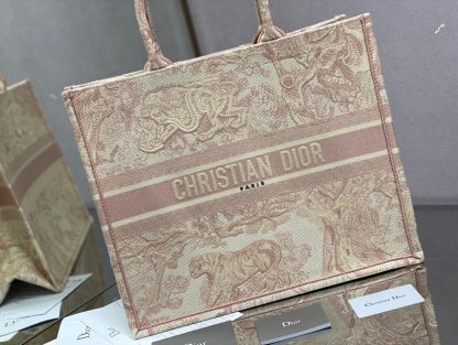 Dior Pink Tiger Large Book Tote Bag - Image 2