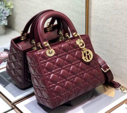 Dior Lady Classic Five-Grid Lambskin Lady Bag - Image 2