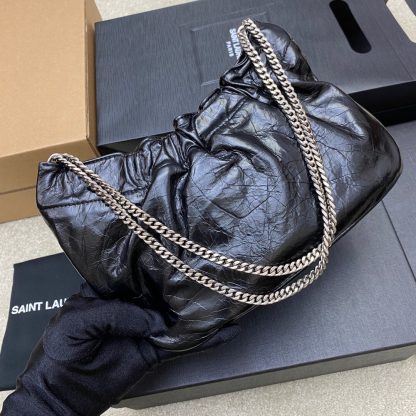 Ysl Mini leather shoulder bag cloud-shaped underarm bag chain bag - Image 2