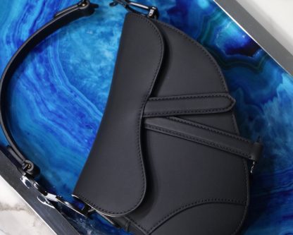 Dior saddle all black series saddle bag - Image 2