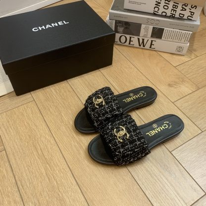 Chanel Early Autumn New High Fashion Sweet Flip Flops - Image 2