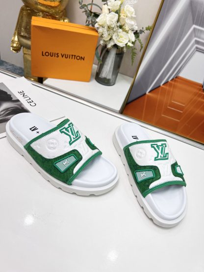 Louis Vuitton luxury men and women couple slippers - Image 2