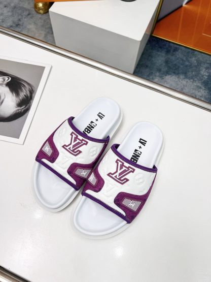 Louis Vuitton luxury men and women couple slippers - Image 2