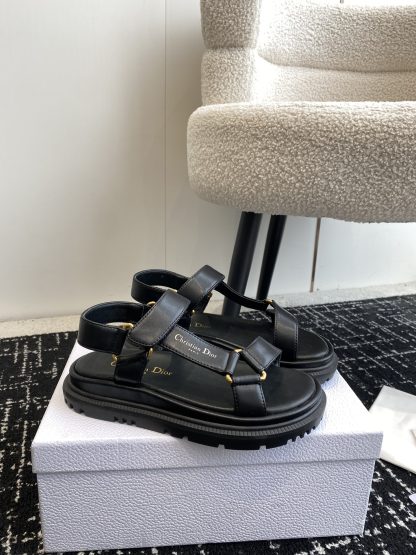 Dior black Velcro slide sandals - Image 2