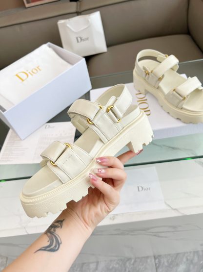 Dior thick-soled mid-heel sandals - Image 3