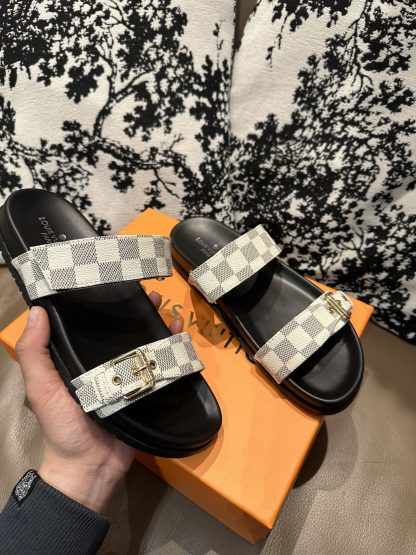 Louis Vuitton Checkered Slides - Image 2