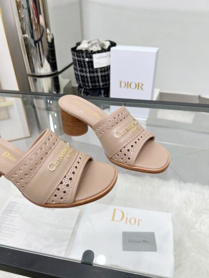 Dior round heel hollow high heel sandals - Image 2