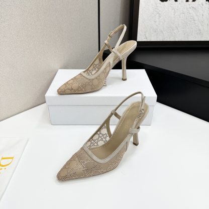 Dior Quake Oblique jacquard embroidered lettering logo high heels - Image 2