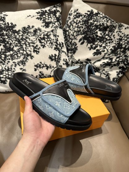 Louis Vuitton new style slippers with Velcro - Image 2