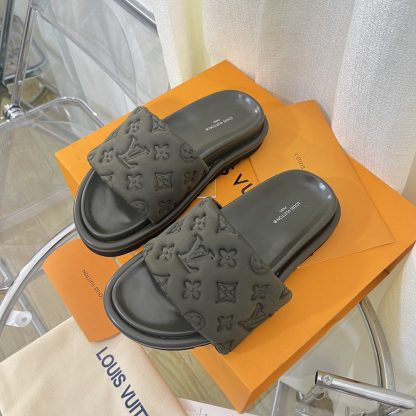 Louis Vuitton Velcro Embossed Slippers - Image 2