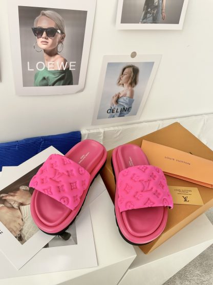 Louis Vuitton Velcro Embossed Slippers - Image 2