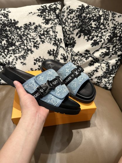 Louis Vuitton Velcro Slippers - Image 2
