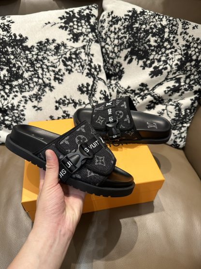 Louis Vuitton Velcro Slippers - Image 2