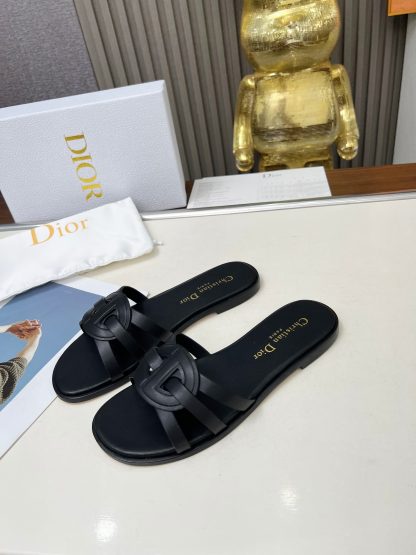 Dior D-Lane Classic Hollowed-out Slide Sandals - Image 2